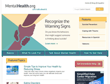 Tablet Screenshot of mentalhealth.org